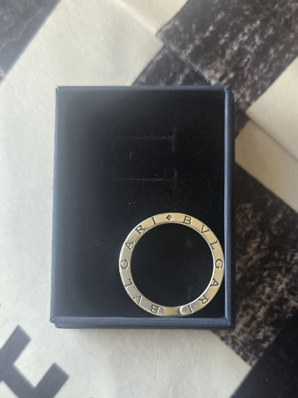 Bvlgari 925 Silver 11g Keyring